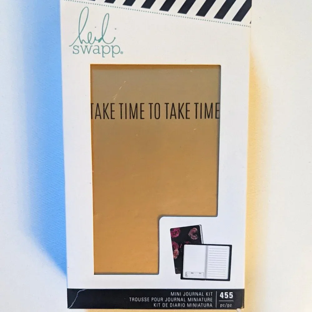 NWT Heidi Swapp 'Take Time to Take Time' 3 Mini Journals Kit Writing Xmas Gift